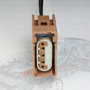 3-wire BROWN Turn Signal Headlight Connector for Jeep 2014-18 Grand Cherokee - Picture 1 of 2