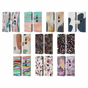 OFFICIAL NINOLA ABSTRACT 2 LEATHER BOOK WALLET CASE FOR SONY PHONES 1