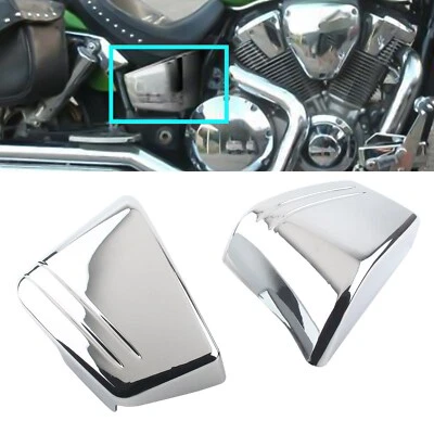 Carenado personalizado batería cubierta lateral cromada para Honda VTX 1800 C VTX1800C2 Foto 1 de 4
