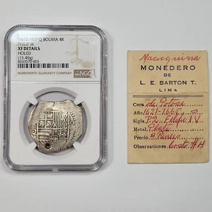 1612-1616 Cob 4 Reales Potosi Bolivia Assayer Q NGC XF 1950's Collection *J635 - Picture 1 of 7