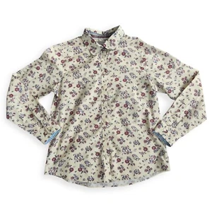 Camicia blusa stampa floreale Orvis - taglia 10 - Foto 1 di 5