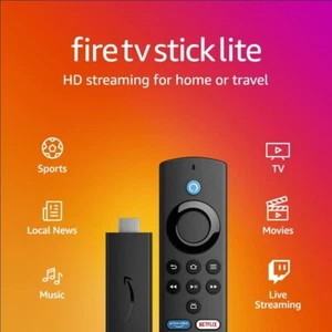 Fire TV Stick Lite HD Streaming, Alexa Voice Remote, Free & Live TV Access - Picture 1 of 7