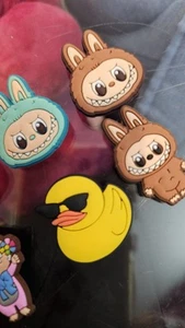 6 Pieces Shoe Charms CUTE LABU MIX  - Picture 1 of 6