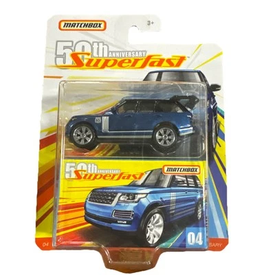 2018 Matchbox 50th Superfast #04 '18 RANGE ROVER LWB Blue - Image 1 of 4