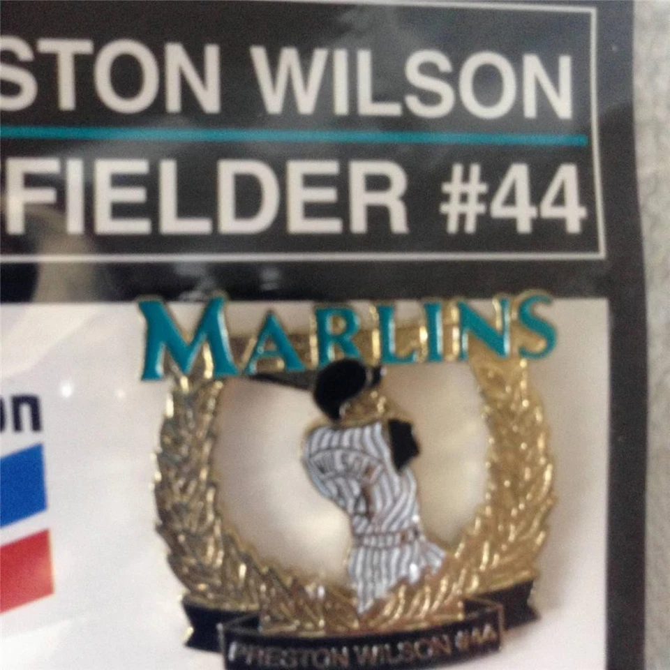 Prendedor Preston Wilson Florida Marlins SGA 24/09 1999 sorteo estadio SGA Miami Foto 1 de 1