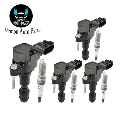 4pcs Ignition Coil and Spark Plug For 2010-2017 Chevrolet Equinox 2.4L L4 - Image 1 of 4