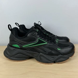 Reebok Herren Größe 8,0 Royal Charge schwarz grün Gummi klobig Y2K Sportschuhe - Bild 1 von 10