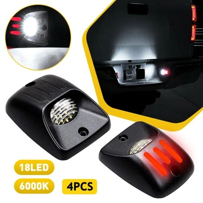 4x LED 号车牌灯氙气白色灯适用于 1995 - 2004 年丰田塔科马 — 第 1/4 张图片