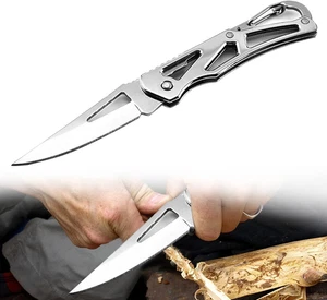 Coltello Pieghevole,Coltello Campeggio,Coltello Sopravvivenza,Coltellino Tascabi - Foto 1 di 12