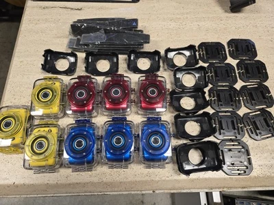 9x Emerson EVC355WG Action Cam Digital Camera 720p HD Video Waterproof 8gb  - Image 1 of 2