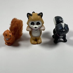Kenner Littlest Pet Shop vintage 1994 amici albero cinguettio - puzzola, procione, scoiattolo - Foto 1 di 10