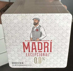 NEW NEW NEW Reversible MADRI beer Mats / 100 Original Exceptional and 0,0% - Picture 1 of 7