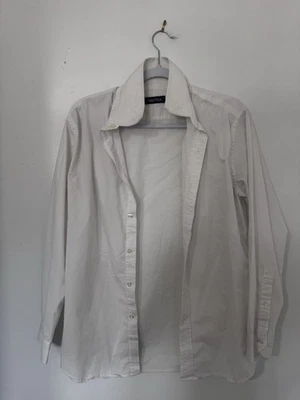 Men's White Nautical Dress Shirt Size [32/33] M Cotton 72%" - Image 1 of 4