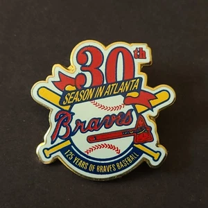 MLB Atlanta Braves 30th Anniversary In Atlanta Lapel-Hat Pin 125 Years Of Braves - Picture 1 of 3