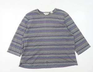 Orvis Women's Multicoloured L Geometric T-Shirt - Picture 1 of 12