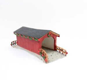Heartland Valley Christmas Village Sandy Creek MO porzellanzbedeckte Brücke mit Box - Bild 1 von 12