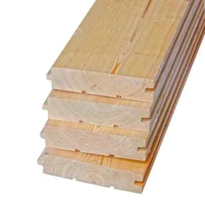 MARKENLOS Bodendielen Bretter Rauspund Sibirische Lärche Nut Feder 28x115mm 1,5m-2m AB