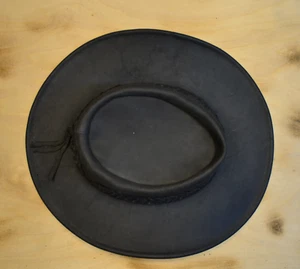 Lederhut Minnetonka Fold Up Hat Unisex Gr. Small Echtleder schwarz - Bild 1 von 2