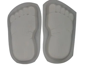 Huge 16inch Bare Feet Footprints Concrete Cement Stepping Stone Craft Mold 1260 - Picture 1 of 3