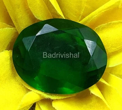 IGL Faceted Oval Cut Green Moldavite 85 Ct Czech Republic Best Offer NOW! 4JUB - Image 1 of 4