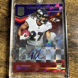 2020 Chronicles Elite J.K. Dobbins Turn of Century Rookie Red Auto /99 TOC-JD RC - Picture 1 of 2