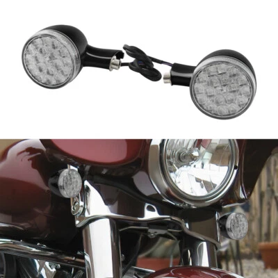 Luces LED de señal de giro aptas para Harley Davidson Touring Street Glide 2009-2024 Foto 1 de 4