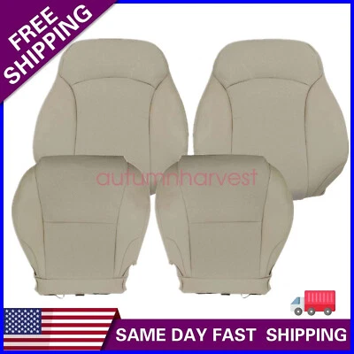 Front Driver / Passenger Leather Seat Cover For 2006-2013 Lexus IS250 IS350 Tan - Image 1 of 4