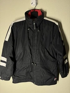 Vtg 90s Fila Puffer Jacket Men Large Insulated Retro Sportswear Ski Blokecore 8 - Picture 1 of 6