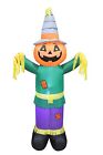 6 Foot Tall Halloween Thanksgiving Inflatable Pumpkin Scarecrow Yard Decoration