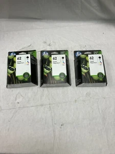 (3) HP 62 2er-Pack schwarz/dreifarbig Drucker Tintenpatronen N9H64FN#140 EXP 2023 - Bild 1 von 9