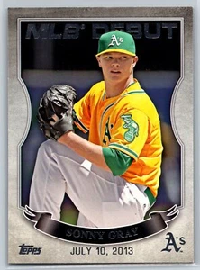 2016 Topps Sonny Gray MLB Debut Insert Oakland Athletics #MLBD2-39 - Picture 1 of 2