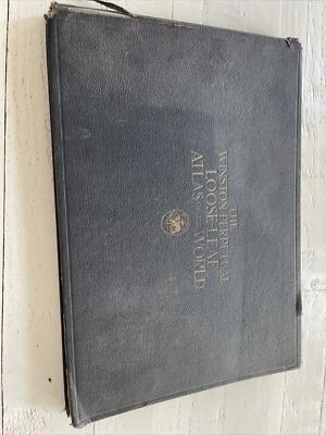 Winston Perpetual Loose Leaf Atlas of the World 1921 Certificate Of Memb #8260 Foto 1 de 4