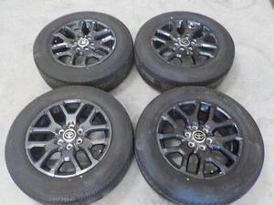 2022 Toyota Tundra 20x8" factory wheels 6x5.5 with 265/60R20 Yokohama tires - Picture 1 of 7