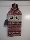 NWT Telluride Clothing Company Reindeer Antlers Hooded Knit Dog Sweater MEDIUM