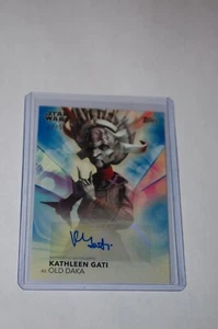 Old Daka-Kathleen Gati-Autograph-Clone Wars Topps Women of Star Wars 32/50 - Picture 1 of 2