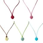 Candy Color Choker Chain Peach Heart Neckchain Jewelry Neck Accessory