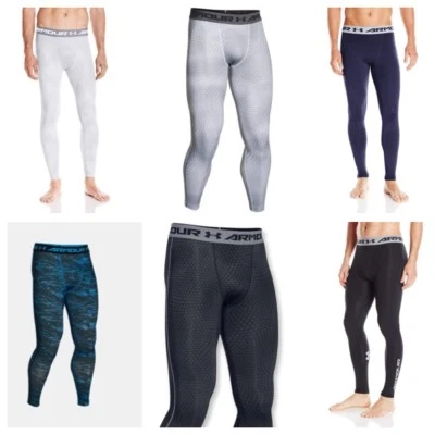 Under Armour (UA) Compression BaseLayer Legging Tights -Mens - Image 1 of 2