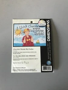 KIT DE PUNTO DE CRUZ DIETÉTICO, kit de punto de cruz estampado, punto de cruz amantes del chocolate - Imagen 1 de 6