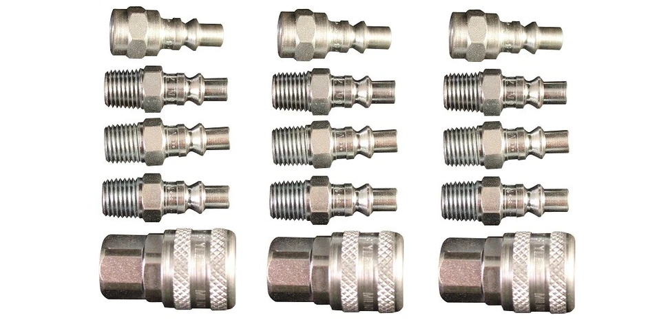 (15 Pack) MILTON 775 777 778 Air Hose Couplers A Style 1/4" Plug Fitting Nipples