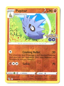 Pupitar 038/078 (NM, Pokemon Card, Pokemon Go, 2022, Fighting, Reverse Holo) - Picture 1 of 2
