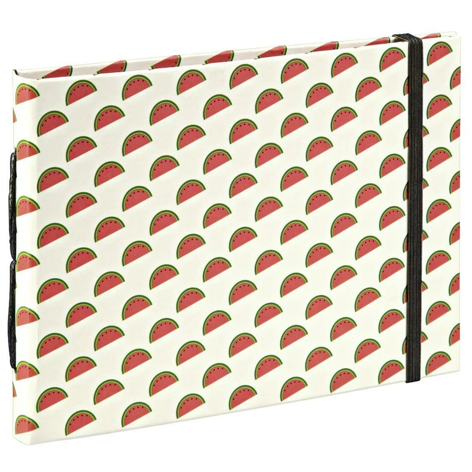 Hama Buch-Foto-Album Melons 18x13cm 20 braune Seiten 2392