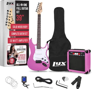 39 Inch Electric Guitar Kit Bundle with 20W Amplifier, All Accessories, Digital - Picture 1 of 7