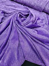 Lame Lavender Fabric Sold By The Yard Shimmer Stretch Sheer Fabric For Dress 