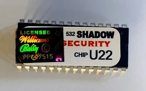 Chip di sicurezza Williams WPC-S CPU G10/U22 flipper The Shadow - Foto 1 di 3