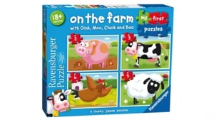 On the Farm My First Puzzle 2 3 4 5 piezas Ravensburger 18 mths+ - Imagen 1 de 5