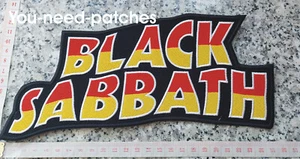 BLACK SABBATH Logo BESTICKTER AUFNÄHER Fanartikel & Merchandise patch 25cmx12cm - Bild 1 von 1
