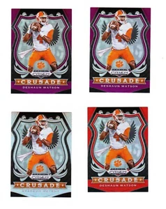(4) DESHAUN WATSON 2020 PINNACLE PRIZM #40, PURPLE, ORANGE, SILVER, MINT - Picture 1 of 2