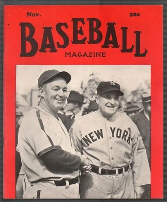 Baseball Magazine 11/1938-World Series-McCarthy-Gabby Hartnett-MLB-pix-info-FN - Image 1 of 2