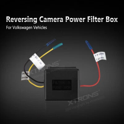 Adaptador de caja de filtro de alimentación de cámara de marcha atrás para automóvil XTRONS para vehículos VW Volkswagen Foto 1 de 3