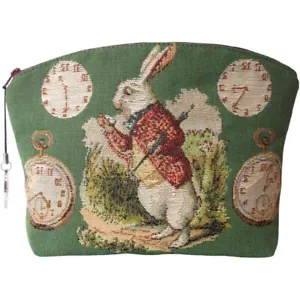 Borsa/borsa gioielli/borsa cosmetici Alice nel paese delle meraviglie arazzo coniglio tardivo nuova con etichette - Foto 1 di 2
